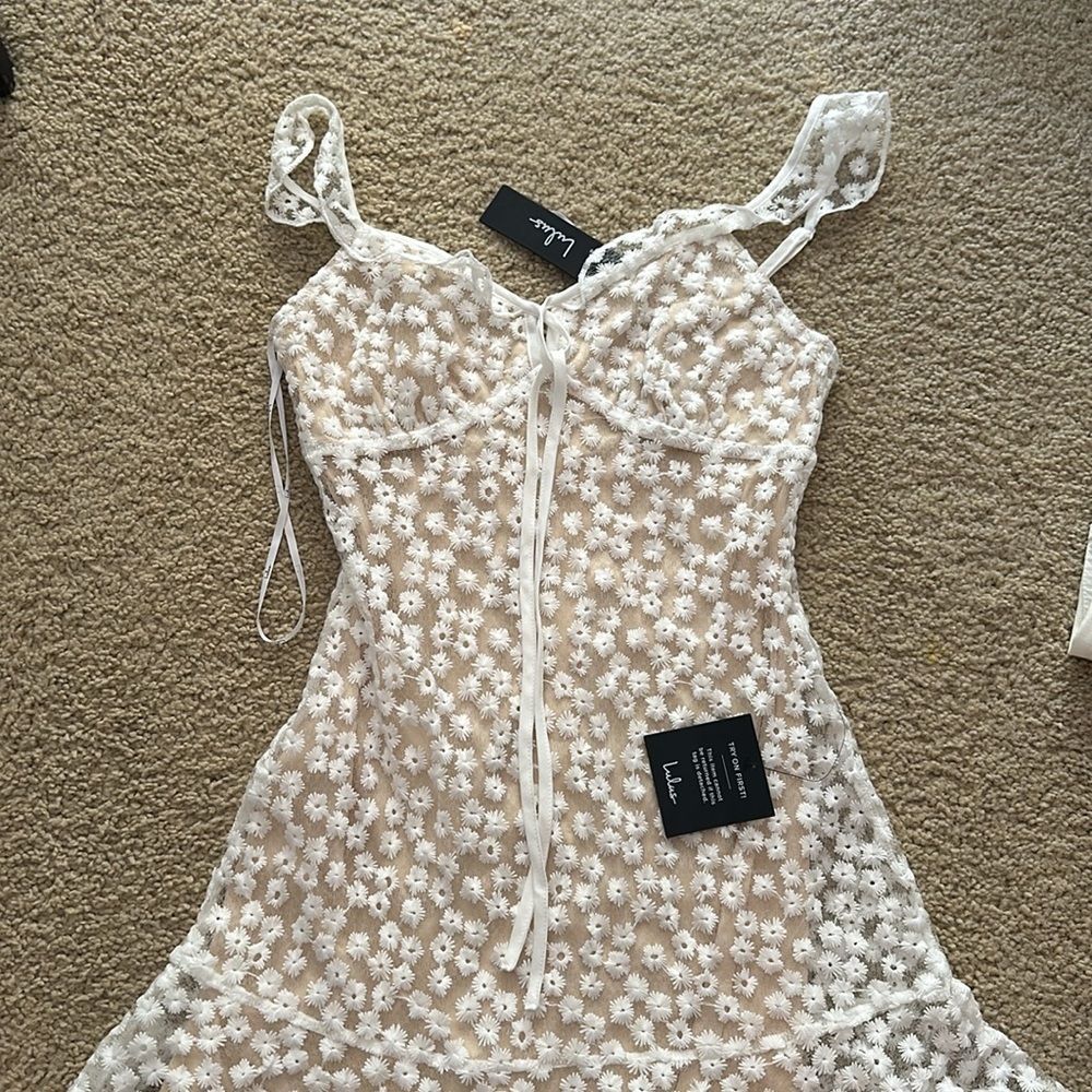 Lulus White Mini Dress - Picture 2 of 2